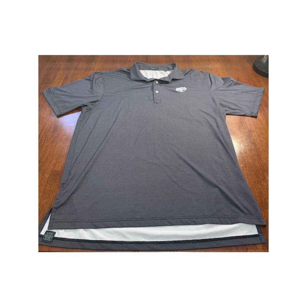 Turtleson Polo‎ Shirt Men's XL Gray Stretch Performance Golf Shirt